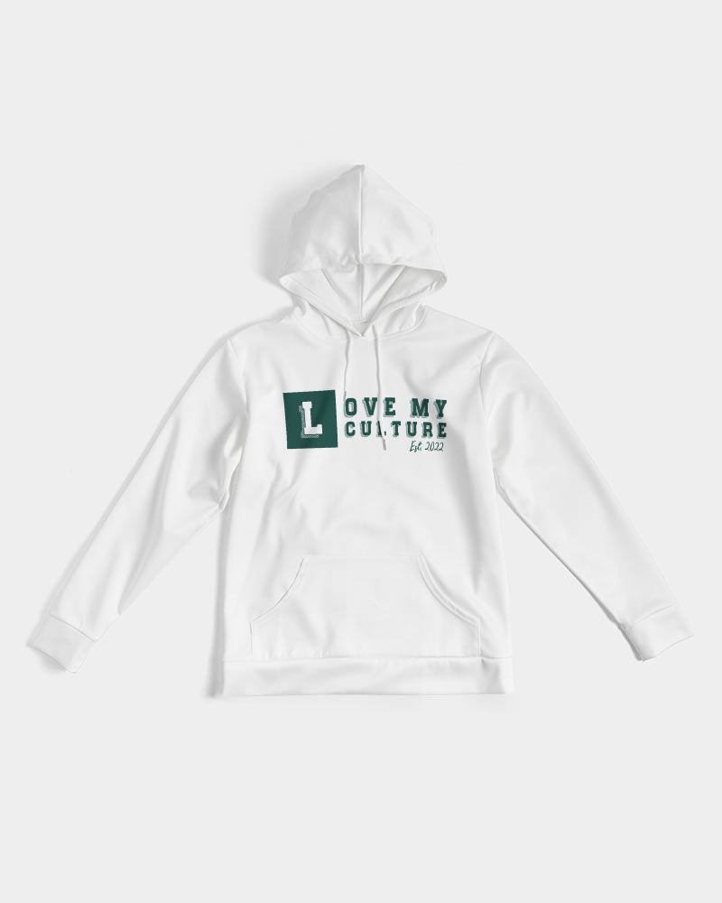 Love My Culture White and Green Men's Hoodie