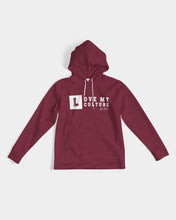 Load image into Gallery viewer, Love My Culture Burgundy and White Men&#39;s Hoodie
